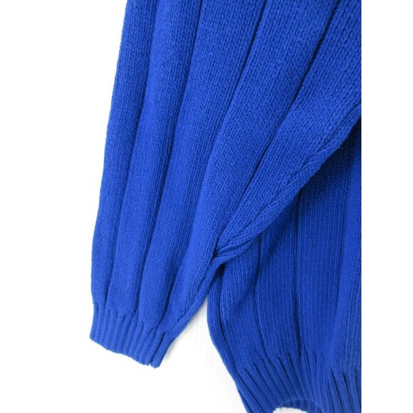 VINTAGE Eddie Bauer Sweater Large Pullover 90s Chunky Knit Heavy Logo - Picture 3 of 10